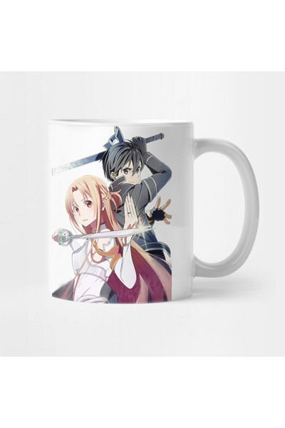 TatFast Sword Art Online - كوب Asuna And Kirito، هدية، مهر، عرض