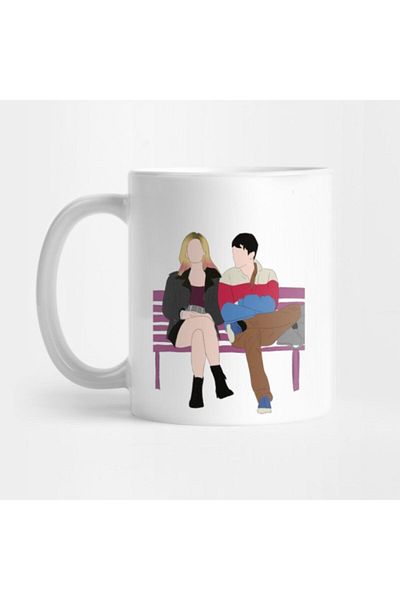 TatFast كوب Maeve & Otis On A Bench، هدية، مهر، عرض