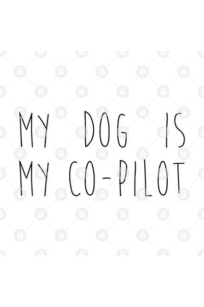 TatFast كوب My Dog Is My Co-Pilot، هدية، مهر، عرض