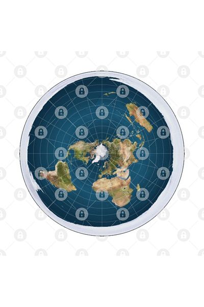 TatFast Flat Earth Map - Flat Earther Not A Globe Conspiracy Theory Dome Earth Apparel Mug