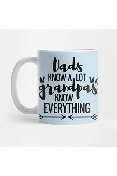 TatFast Grandpa، Dads Know A Lot Grandpas Know Everything، Grandpa، S For Grandpa، كوب الجد المضحك