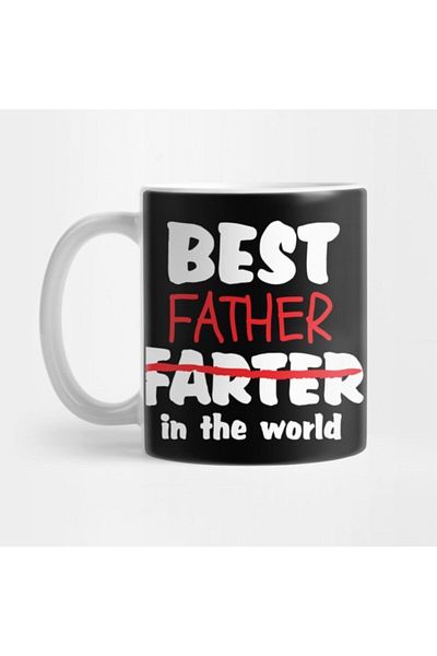 TatFast Best Father, Best Farter Mug, Gift, Dowry, Presentation Holder