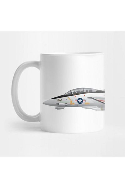 TatFast Fighter Squadron 21 (vf-21) Freelancers F-14 Tomcat Illustration Mug