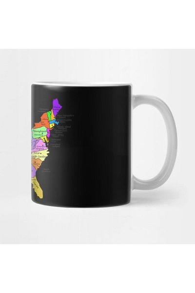 TatFast كأس USA Geography - خريطة ملونة لعواصم الولايات مع هدية ومهر وعرض