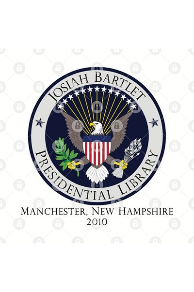 TatFast West Wing - كأس مكتبة جوسيا بارتليت للرئاسة / هدية / مهر / حامل عرض