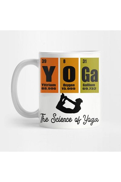 TatFast The Science of Yoga Yttrium Oxygen Gallium Gift Mug, Gift, Dowry, Presentation