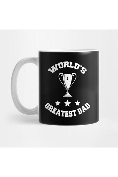 TatFast Worlds Greatest Dad with Trophy and Stars Trophy, Gift, Dowry, Presentation