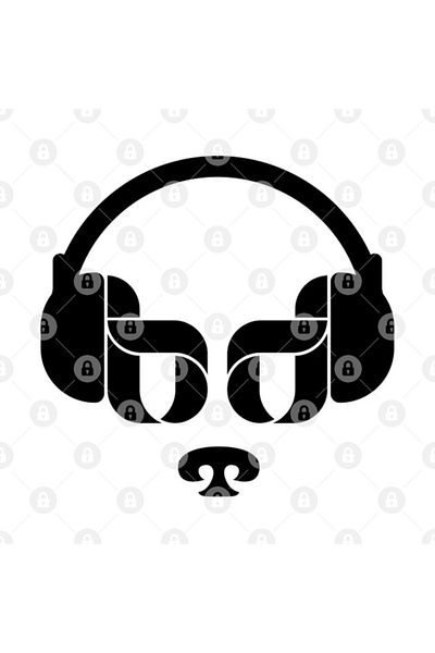 TatFast Dog with Headphone Mug, Gift, Dowry, Presentation Holder
