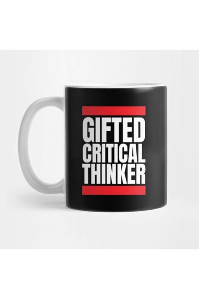 TatFast Gift and Presentation Mug - Critical Thinking Thought Gifted Thinker