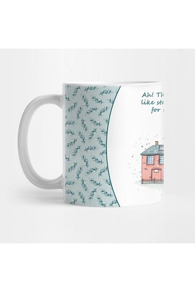 TatFast Jane Austen House and Quote Cup, Gift, Dowry, Presentation