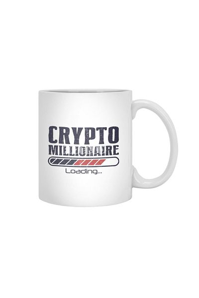 Fizello Crypto Funny Bitcoin - هدية كأس أبيض للمهر