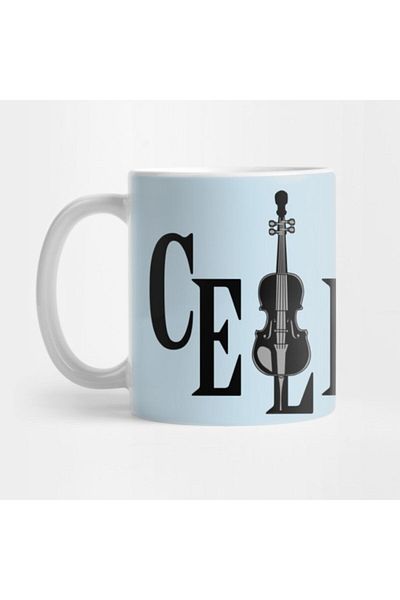 TatFast أوركسترا Cello In Cello - كوب أداة موسيقية، هدية، مهر، عرض