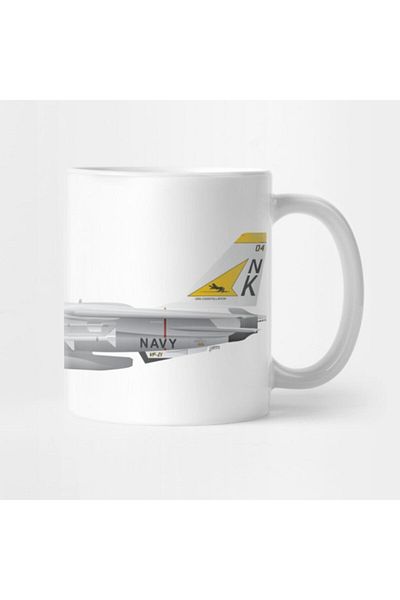 TatFast Fighter Squadron 21 (vf-21) Freelancers F-14 Tomcat Illustration Mug