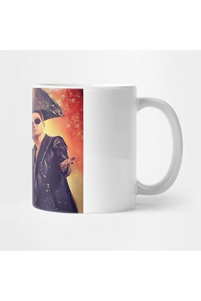 TatFast كوب Good Omens Fanart، هدية، مهر، حامل عرض