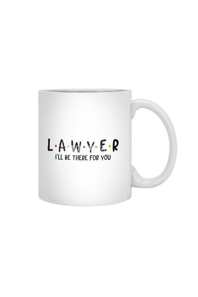 Fizello Lawyer I'Ll Be There For You كوب أبيض رسمي، هدية، مهر، عرض