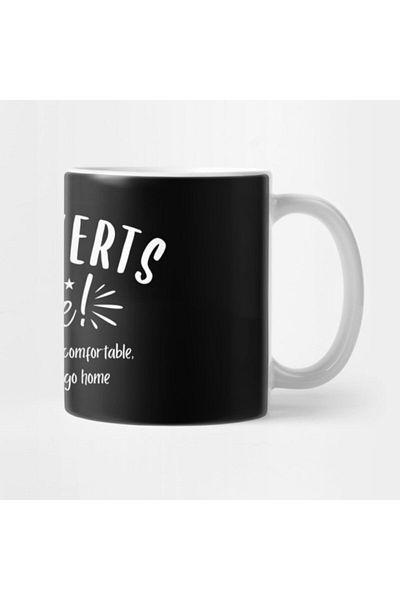 TatFast هدية عيد ميلاد مضحكة للرجال من Introvert، هدية عيد ميلاد للرجال من Introvert Unite We Want To Go Home، كوب Ft325