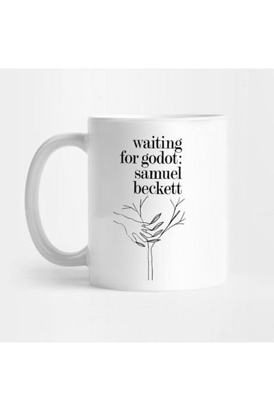 TatFast صموئيل بيكيت - كوب نسائي ذو عنوان "انتظار Godot"، هدية، مهر، عرض تقديمي