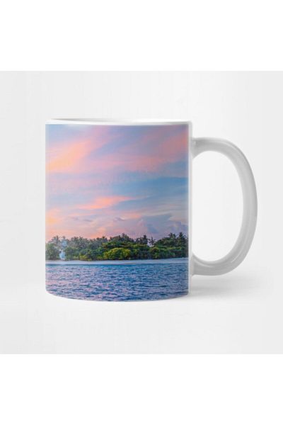 TatFast Tropical Maldives Sunset Mug, Gift, Dowry, Presentation