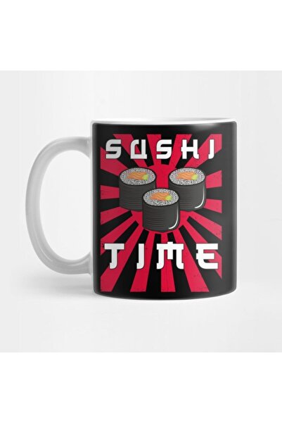 TatFast تنورة قصيرة أنيقة باللون الياباني - طباعة شعار Sushi Rising Sun Flag، مجموعة هدايا وعروض عرض للأسماك الطازجة