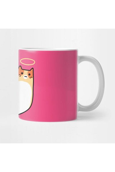 TatFast Chubby Angel Tabby Cat Mug, Gift, Dowry, Presentation