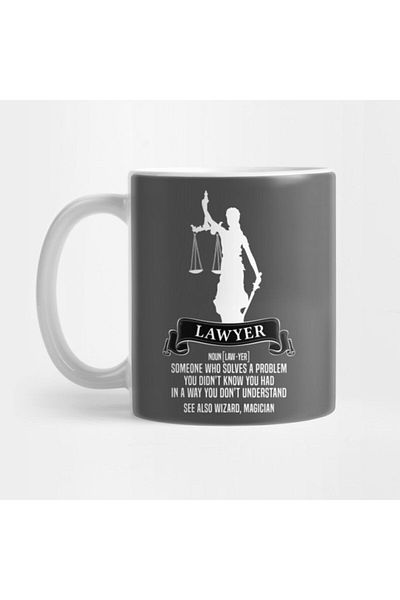 TatFast كوب هدية Lawyer Definition Judgement Judge Attorney