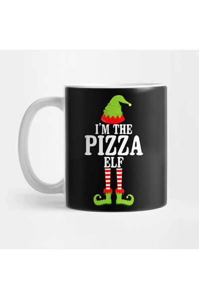 TatFast كوب عيد الميلاد المضحك I'm The-pizzza Elf Group الذي يناسب العائلة