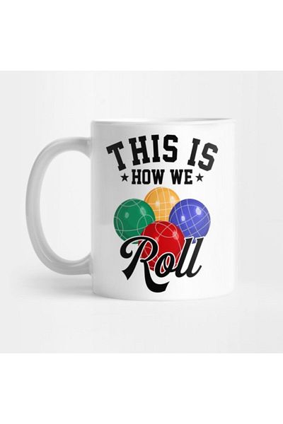TatFast كوب The Is How We Roll Bocce، هدية، مهر، عرض