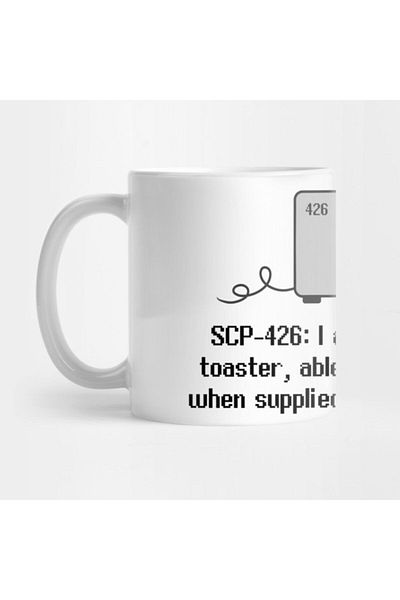 TatFast Scp 426 I Am a Toaster Mug, Gift, Dowry, Presentation Holder