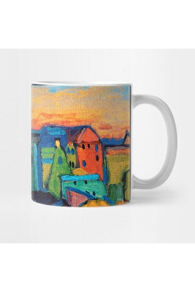 TatFast Munich Wassily Kandinsky Houses - Cup, Gift, Dowry, Presentation Holder