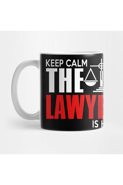 TatFast كوب Keep Calm The Lawyer Is Here، هدية، مهر، عرض