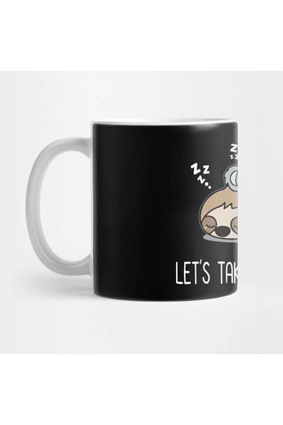 TatFast Lets Take A Nap First Funny Lazy Sloth With Lazy Koala Mama Bear Napping Mug