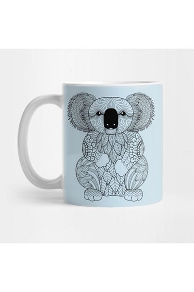 TatFast كوب Koala Doodle Art - هدية ومهر وعرض