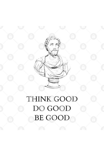 TatFast Marcus Aurelius: Think Good, Do Good, Be Good Mug, Gift, Dowry, Presentation