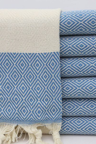 Fabric Box 100% bumbac natural - prosop de baie Diamond Peshtemal, prosop de plaja de baie turceasca