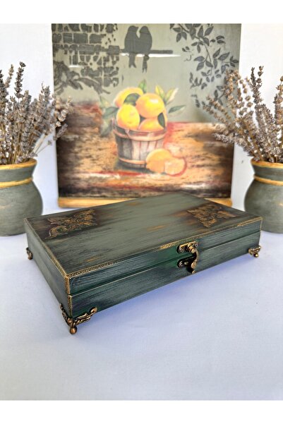 LARTEWOOD Ahşap Takı Kutusu, Organizeri, Dolabı 12 Bölmeli Kolye Küpe Yüzük Saat Bileklik Mücevher Düzenleyici