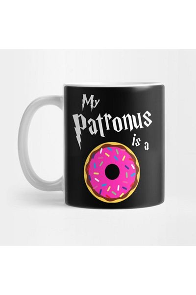 TatFast كوب My Patronus Is A Donut Wizard Warlock Magic Food المرشوش