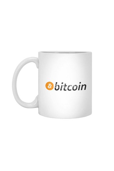 Fizello كوب أبيض من Bitcoin Art N22023، هدية، مهر، حامل عرض