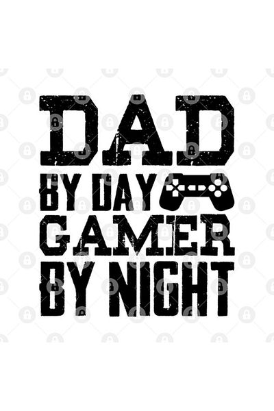 TatFast كوب Dad By Day Gamer By Night، هدية، مهر، عرض