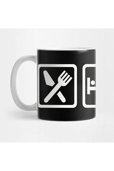 TatFast كوب دراجة نارية Eat Sleep، هدية، مهر، هدية