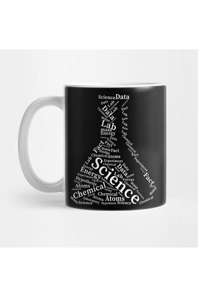 TatFast Erlenmeyer Flask Typography Mug, Gift, Dowry, Presentation