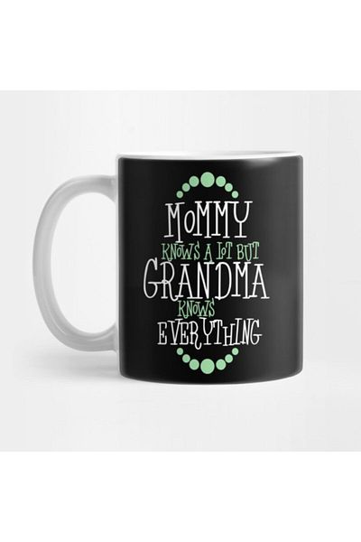 TatFast Grandma Knows Everything - Mommy Knows a Lot of Cups, Gifts, Dowry, Presentations