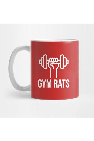 TatFast كوب صالة الألعاب الرياضية Hilarious Gym Quote - هدية باللون الأبيض والأسود