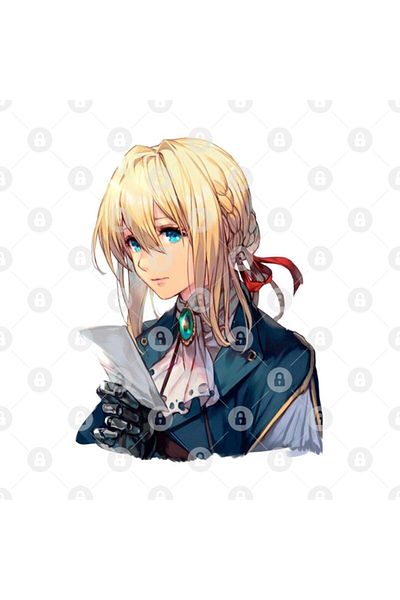 TatFast كوب ابتسامة Evergarden باللون البنفسجي، هدية، مهر، حامل عرض