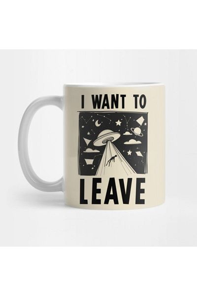 TatFast I Want to Leave Mug, Gift, Dowry, Presentation Holder