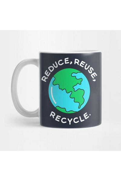 TatFast كوب نسائي للتغيير المناخي Save The Planet Earth Day للاستخدام اليومي على شكل حرف V