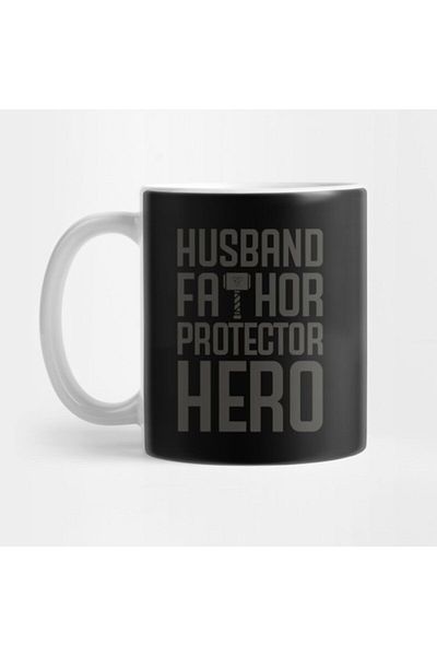 TatFast Husband Fathor Protector Hero Mug, Gift, Dowry, Presentation Holder