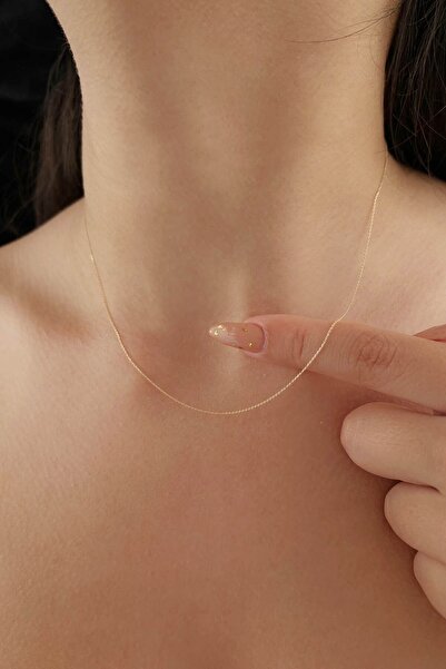 Fiyonk Kuyumculuk 14 Ayar Altın Ince Forse Zincir 0,70 Mm (20F)