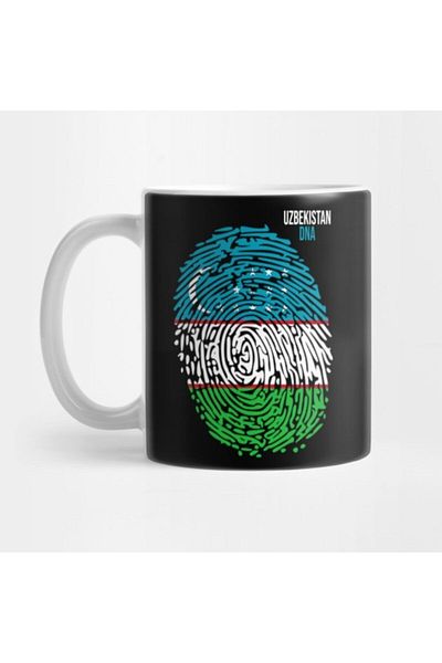 TatFast Uzbekistan Dna - Cool Uzbekistan Flag Mug, Gift, Dowry, Presentation Holder