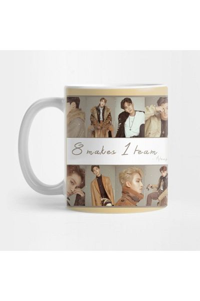 TatFast Ateez - 8 Makes 1 Team Cup, Gift, Dowry, Presentation Holder