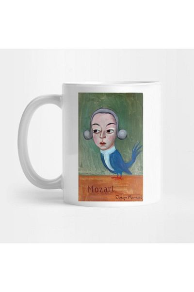 TatFast Little Mozart Bird Mug, Gift, Dowry, Presentation Holder